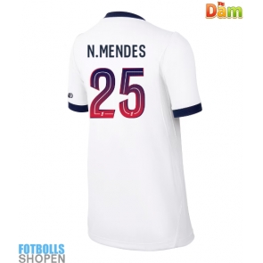 Billiga Paris Saint-Germain Nuno Mendes #25 Bortatröja Dam 2026-27 Kortärmad